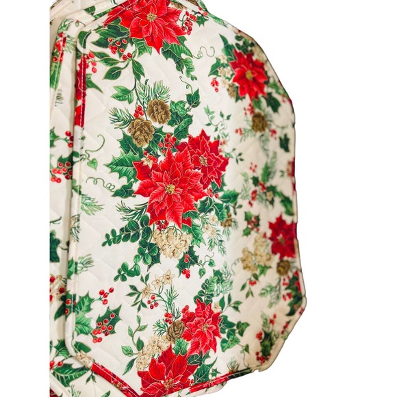 Mervyns Vintage Red poinsettia place mats set of 4 - Picture 3 of 8